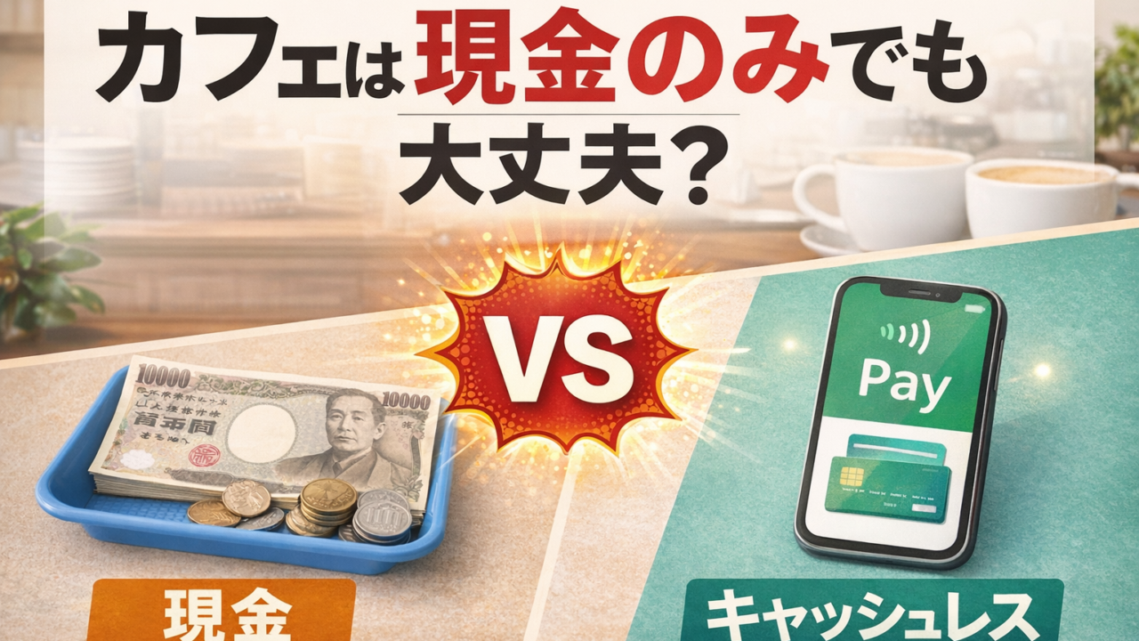 カフェは現金のみでも問題ない？キャッシュレス決済との比較