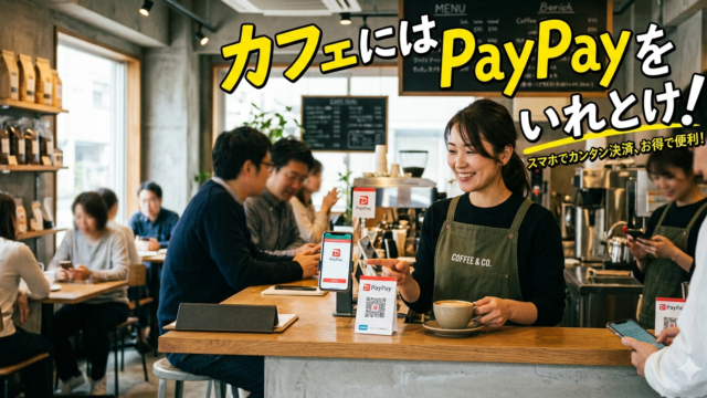 カフェには必ずPayPayを入れとけという強い意志表示